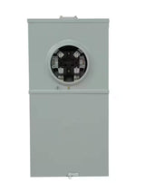 Midwest Compatible with ABB and GE THQL, THHQL Standard, Pigtail AFCI, GFCI and DFCI breakers 200-Amp 4-space load center - angle view