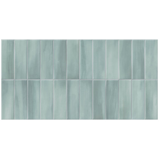 Giorbello Allure Sage 12-in x 24-in Glazed Porcelain Handcrafted look Wall Tile product image