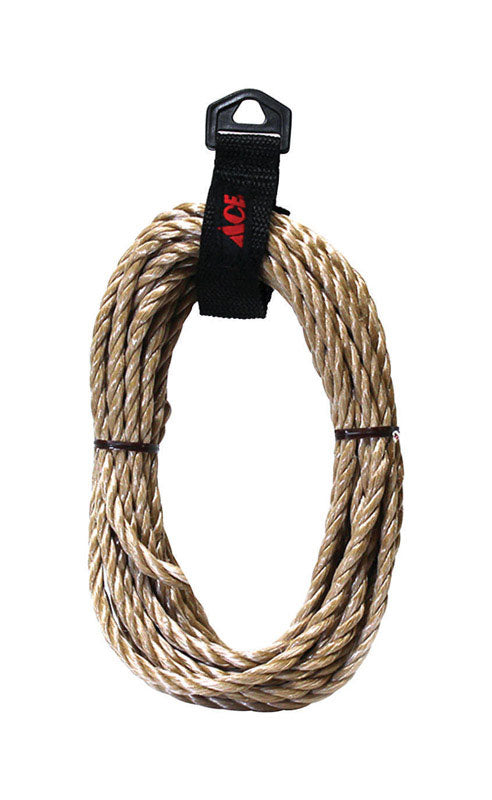 Ace 1/4 in. Dia x 25 ft Brown Twisted Polypropylene Rope