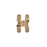 1/2 in. 2-3/8 in. Satin Brass Invisible Hinge - Super Arbor