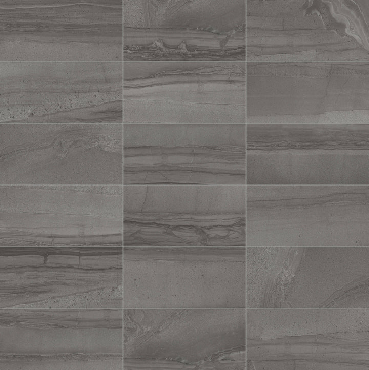 Satori Amelia Carbon 12-in x 24-in Glazed Porcelain Floor and Wall Tile product image