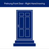 JELD-WEN 36x80 Steel prehung entry door, Right-hand inswing, Painted – creative view 2