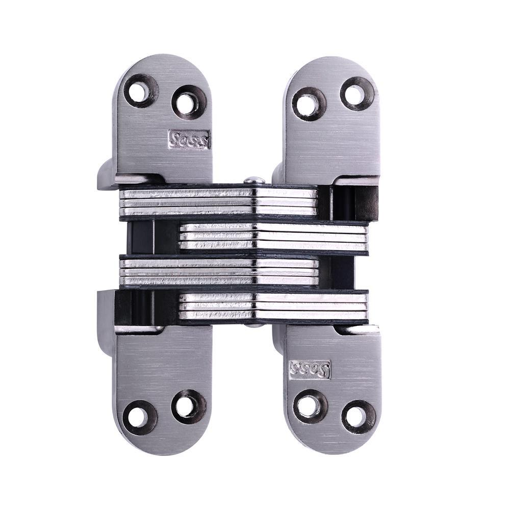 1-1/8 in. x 4-5/8 in. Satin Brass Invisible Hinge - Super Arbor