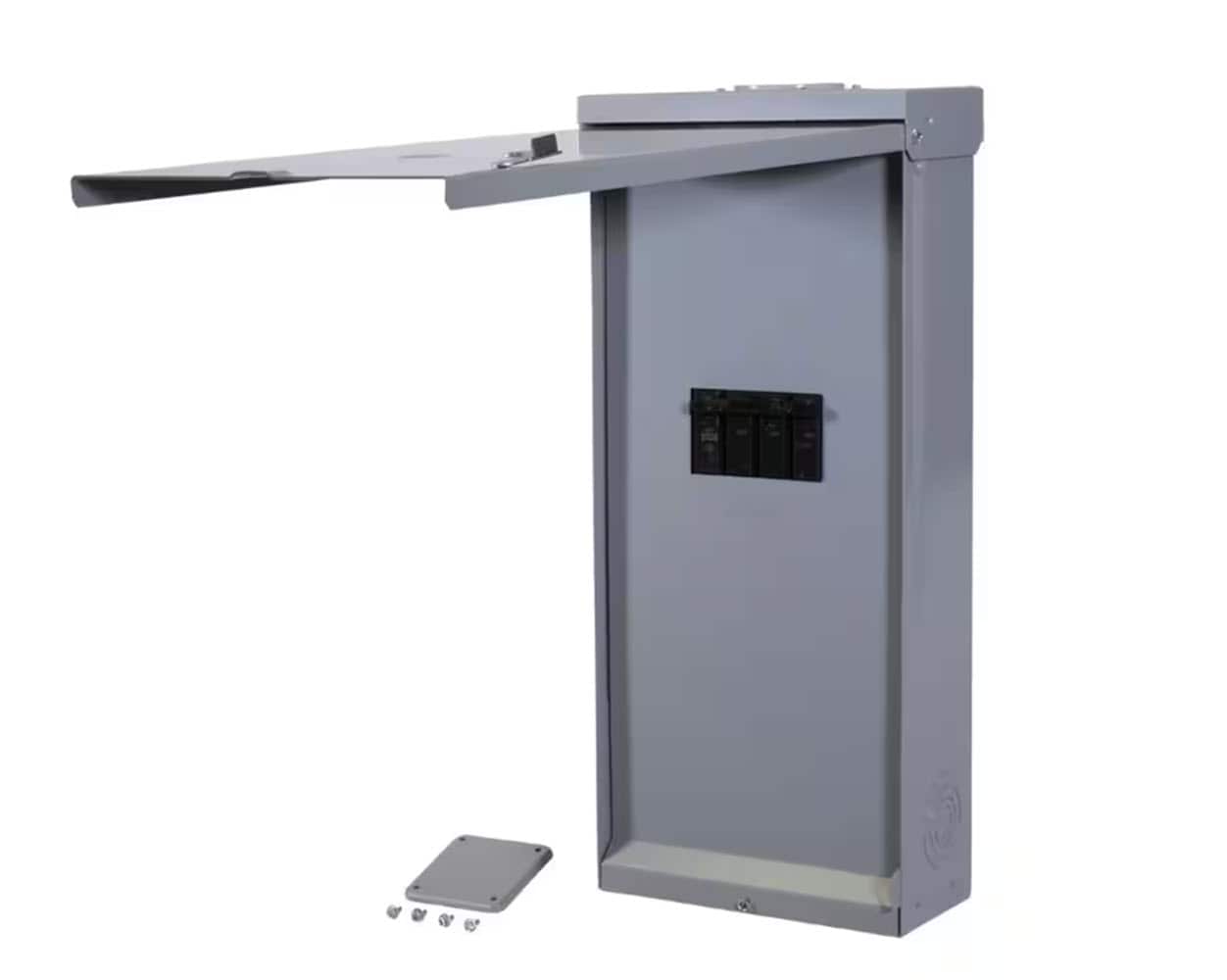 ABB ReliaHome 200-Amp 0-space load center - angle view