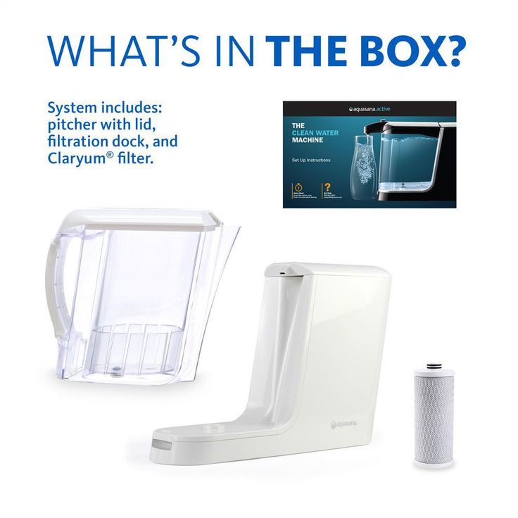 Clean Water Machine with Pitcher in White