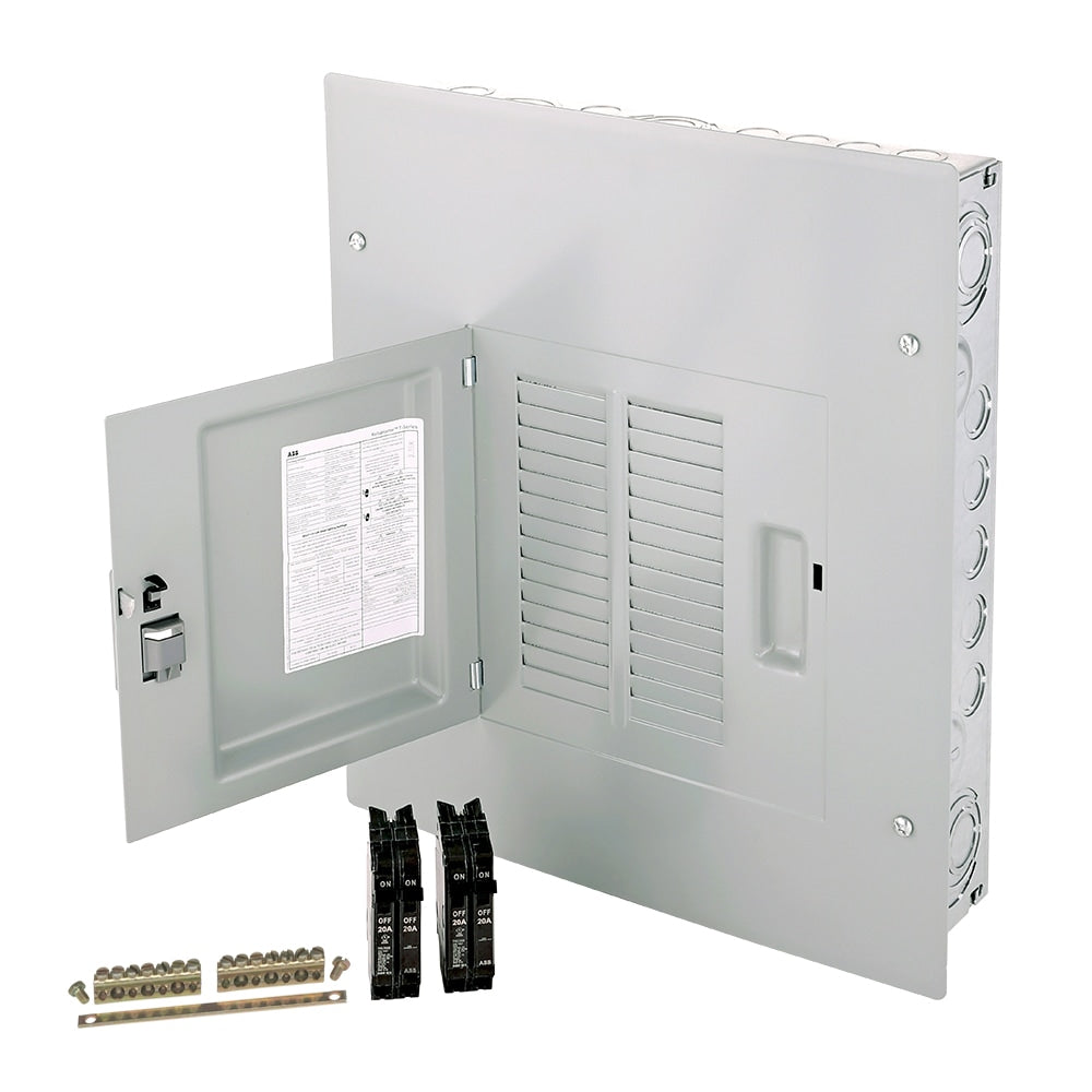ABB ReliaHome T-Series 125-Amp 12-space load center - front view
