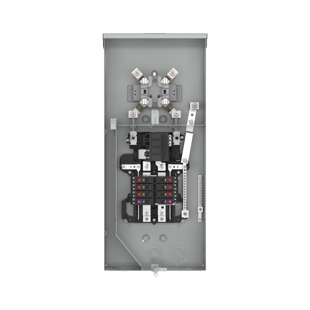 ABB ReliaHome 200-Amp 8-space load center - side view