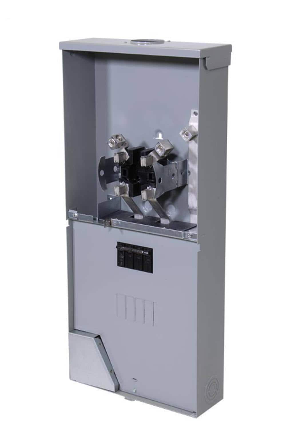 ABB ReliaHome 200-Amp 4-space load center - detail view