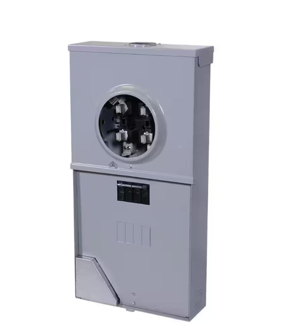 Midwest Compatible with ABB and GE THQL, THHQL Standard, Pigtail AFCI, GFCI and DFCI breakers 200-Amp 4-space load center - interior view