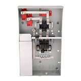 Midwest Compatible with ABB and GE THQL, THHQL Standard, Pigtail AFCI, GFCI and DFCI breakers 200-Amp 4-space load center - side view