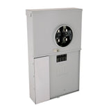 Midwest Compatible with ABB and GE THQL, THHQL Standard, Pigtail AFCI, GFCI and DFCI breakers 200-Amp 4-space load center - angle view