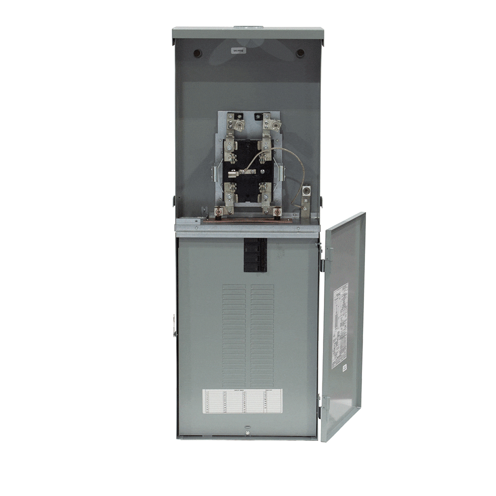 ABB ReliaHome 200-Amp 20-space load center - angle view