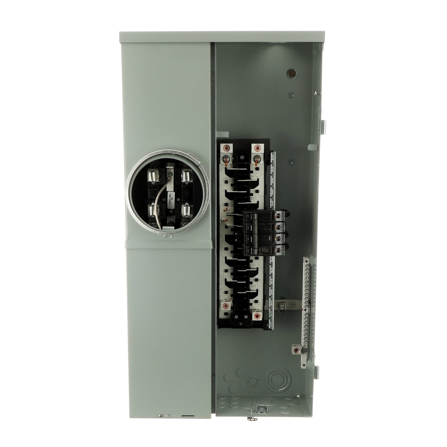 ABB ReliaHome 200-Amp 8-space load center - detail view