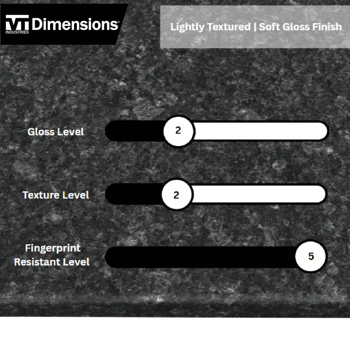 VT Dimensions Formica 8-ft Midnight Stone Etchings Straight Laminate Kitchen Countertop with Integrated Backsplash