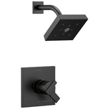 Delta Ara Matte Black 1-Handle Shower Faucet, Trim Only