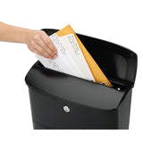 Princeton Locking Wall Mount Mailbox Black - Super Arbor