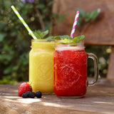 County Fair 12-Piece Clear Glass Drinking Jar Set