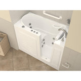 HD Series 53 in. Right Drain Quick Fill Walk-In Whirlpool Bath Tub with Powered Fast Drain in White - Super Arbor