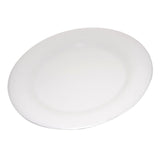 Durus 10.5 in. White Melamine Wide Rim Dinner Plate (12-Pack)