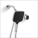 Rain Duet 3-Spray 1.75 GPM 5.125 in. Wall Mount Handheld Shower Head with Hose in Vibrant Brushed Nickel - Super Arbor