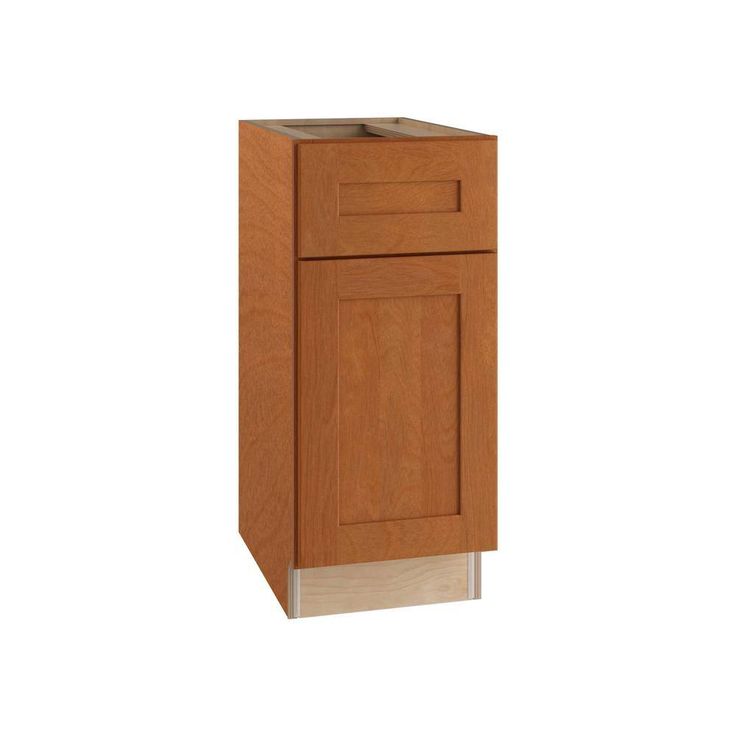 Home Decorators Collection Newport 21 in. W x 24 in. D x 34.5 in. H Assembled Plywood Base Kitchen Cabinet in Cinnamon with 2ROT Soft Close LH