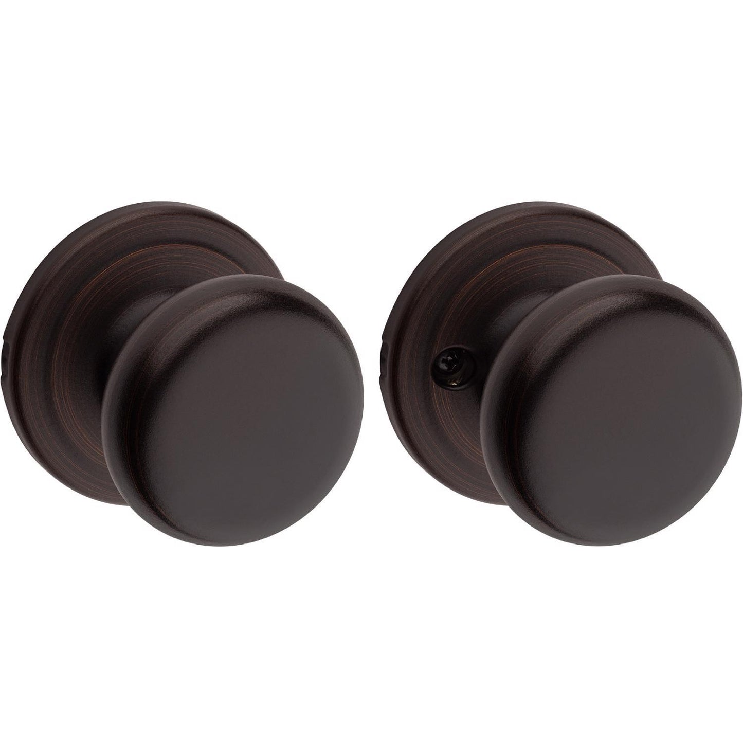 Kwikset Juno Venetian Bronze Passage Lockset, ANSI/BHMA Grade 2, 1-3/4 in Door Thickness