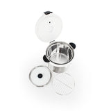 7 Qt. Stainless Steel White Thermal Cooker/Slow cooker