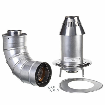 3 in. x 5 in. Stainless Steel Low Profile Termination Vent for Tankless Water Heaters - Super Arbor