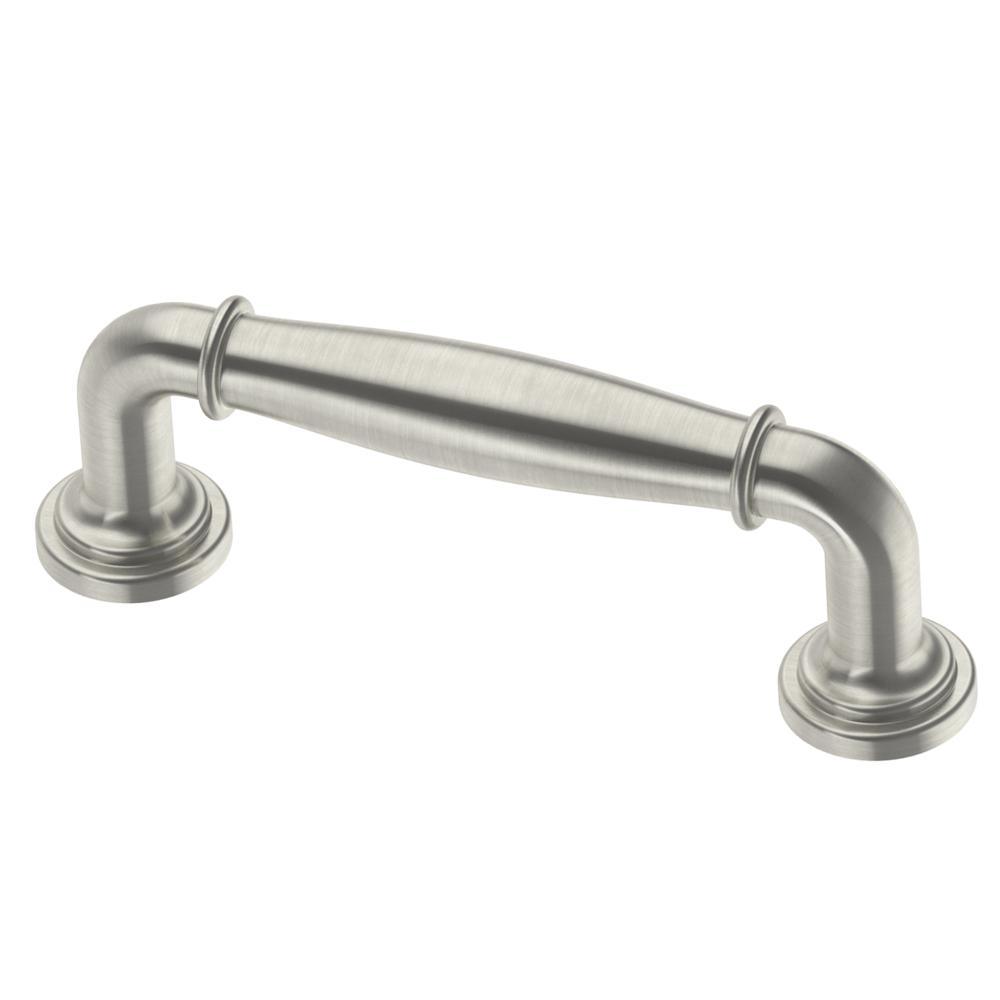 Classic Elegance 3 in. (76mm) Center-to-Center Brushed Brass Drawer Pull - Super Arbor