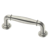 Classic Elegance 3 in. (76mm) Center-to-Center Brushed Brass Drawer Pull - Super Arbor