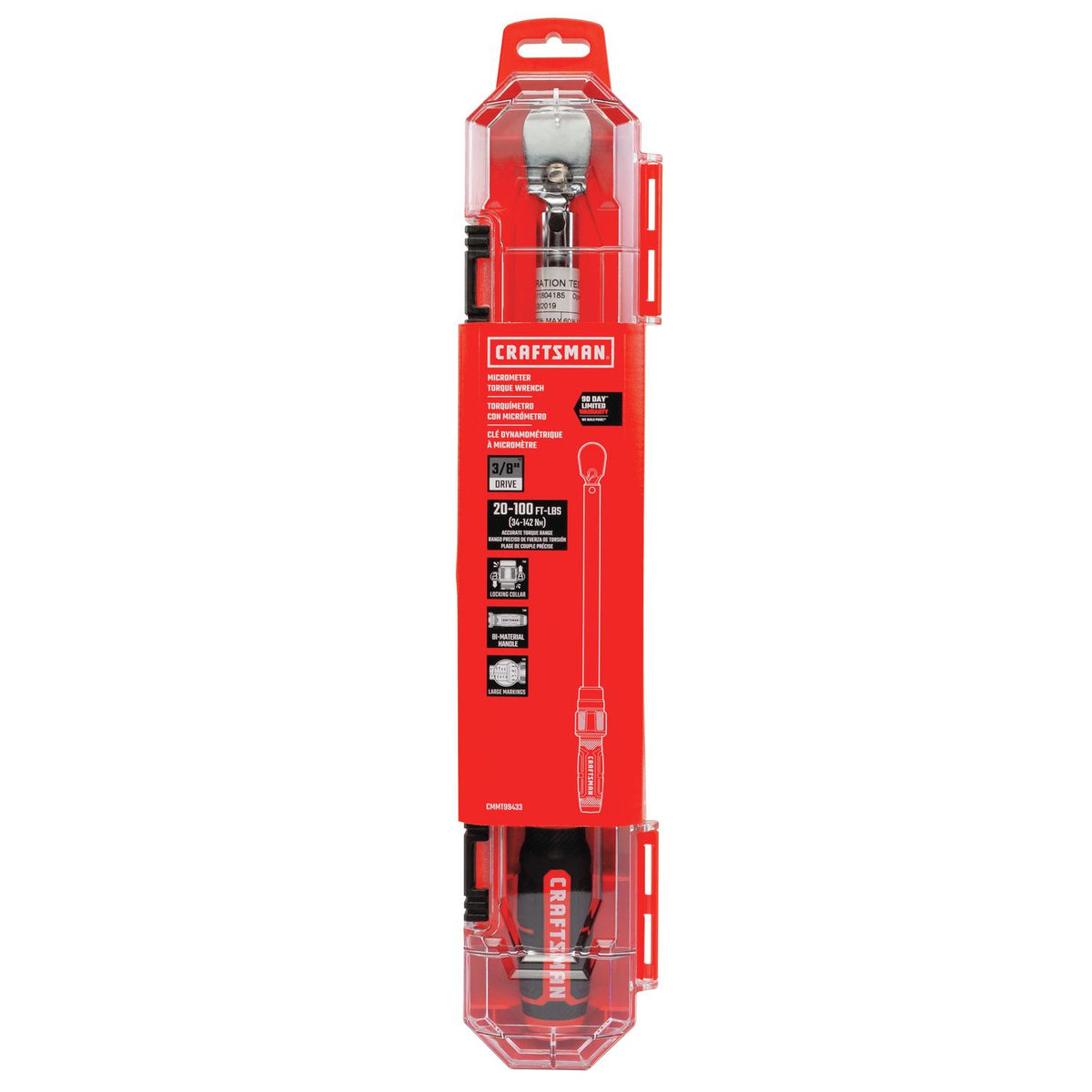 Craftsman 3/8 in. Micrometer Torque Wrench - Durable and Comfortable