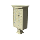 Vital 12-Mailboxes 1-Parcel Locker 1-Outgoing Pedestal Mount Cluster Box Unit - Super Arbor