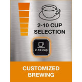 Krups 10-Cup Black/Stainless Residential Drip Coffee Maker