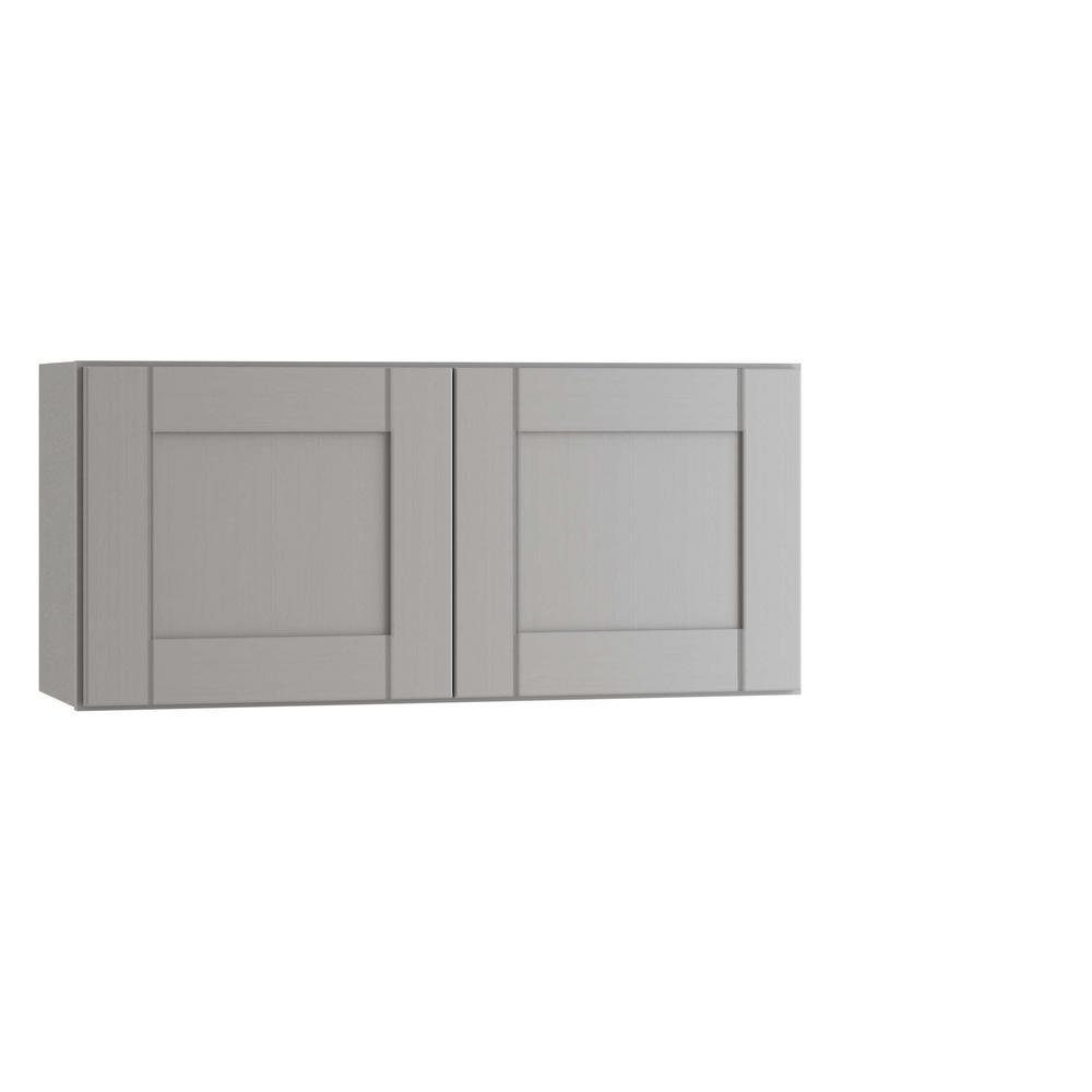 Vesper White Shaker Assembled Plywood 30 in. x 30 in. x 12 in. Wall Kitchen Cabinet with Soft Close - Super Arbor