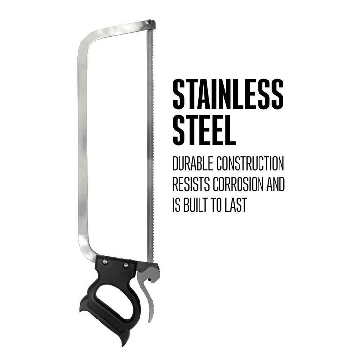 22 in. Stainless-Steel Butcher Meat Saw