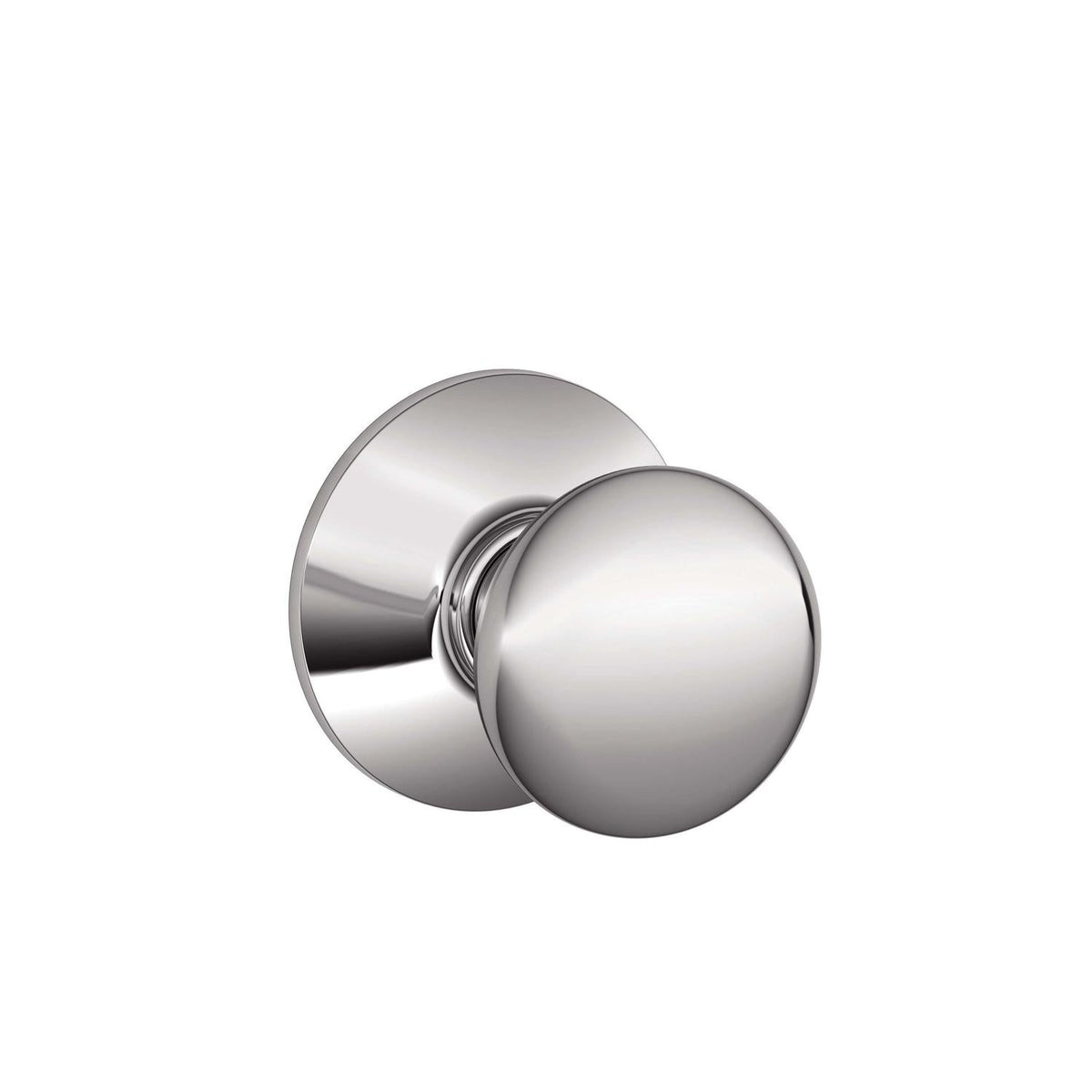 Schlage Plymouth Bright Chrome Passage Door Knob, Right or Left Handed