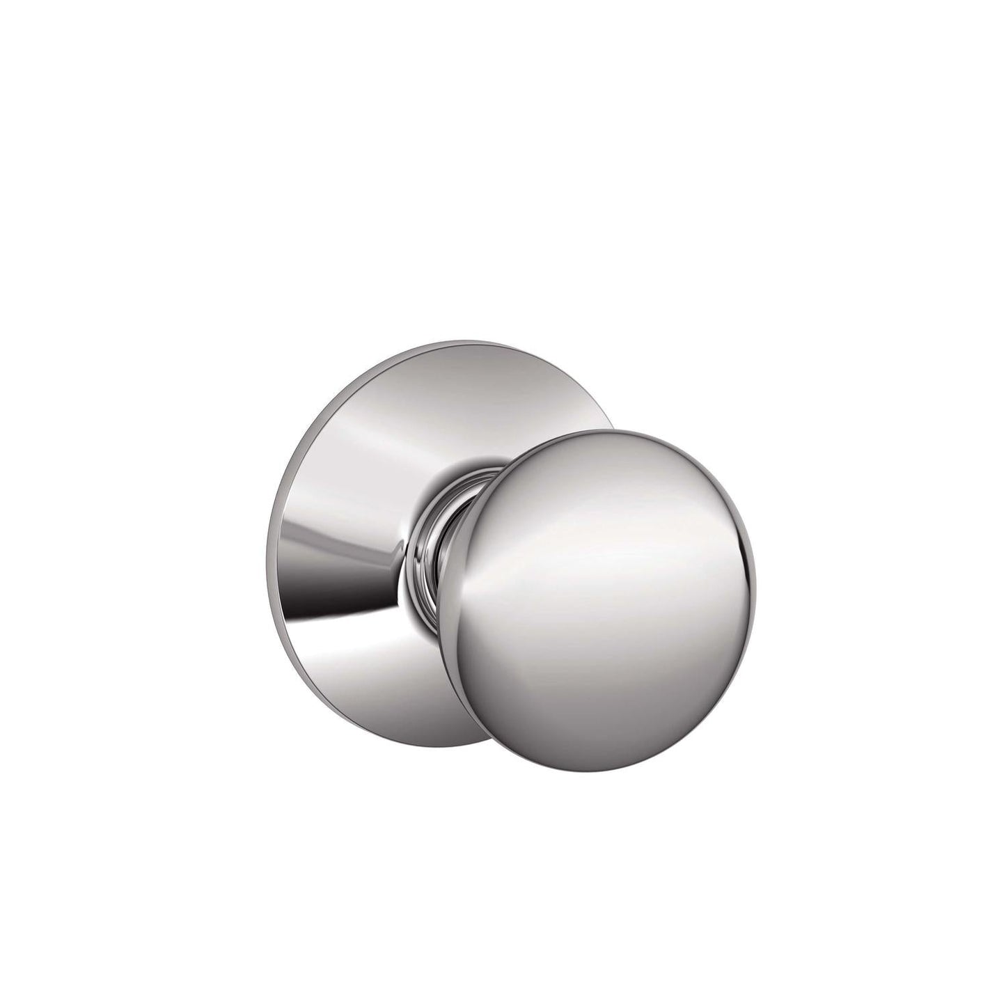 Schlage Plymouth Bright Chrome Passage Door Knob, Right or Left Handed