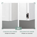 35 mm 105° 1/2 in. Overlay Cabinet Hinge (5-Pairs)