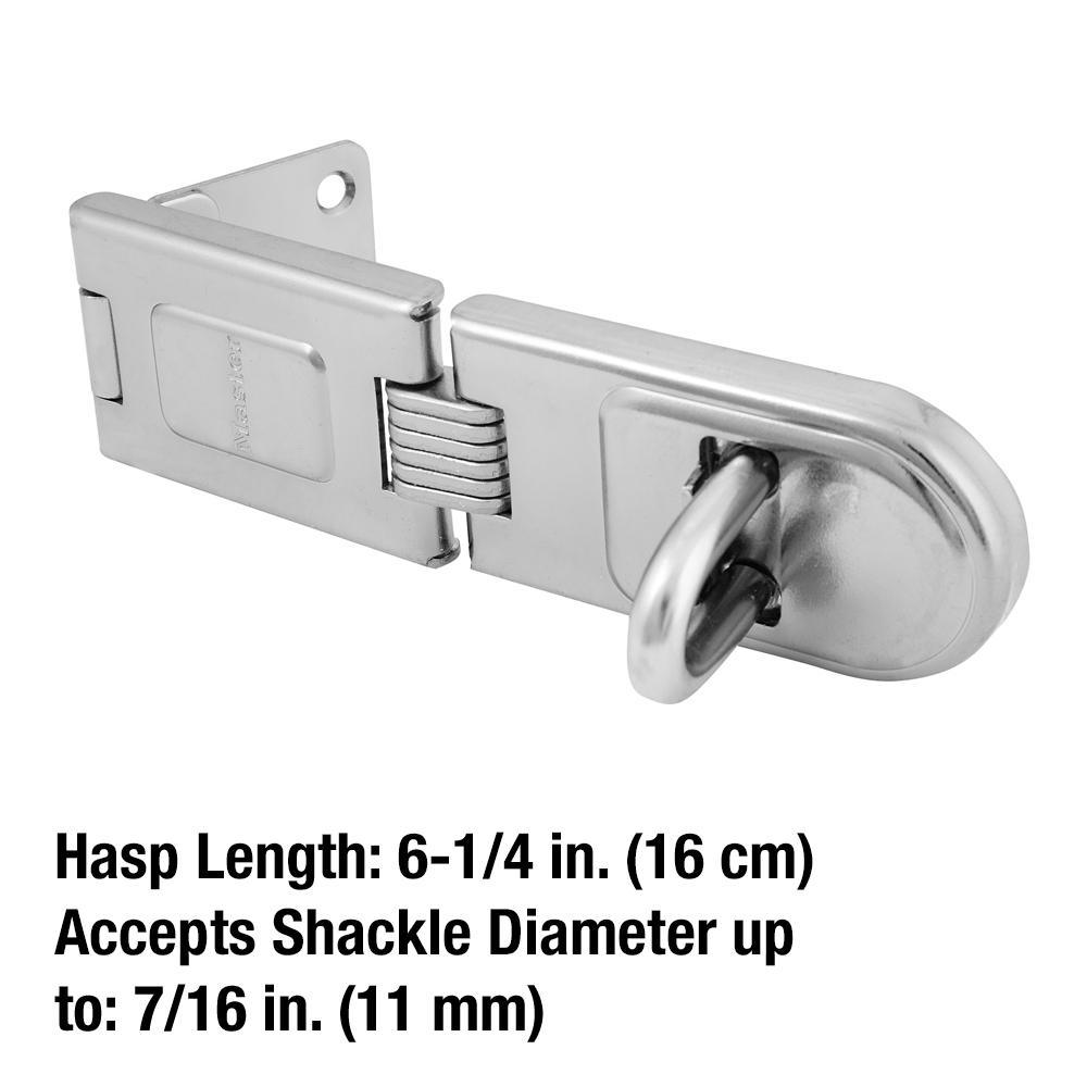 6-1/4 in. Single Hinge Hasp Lock - Super Arbor