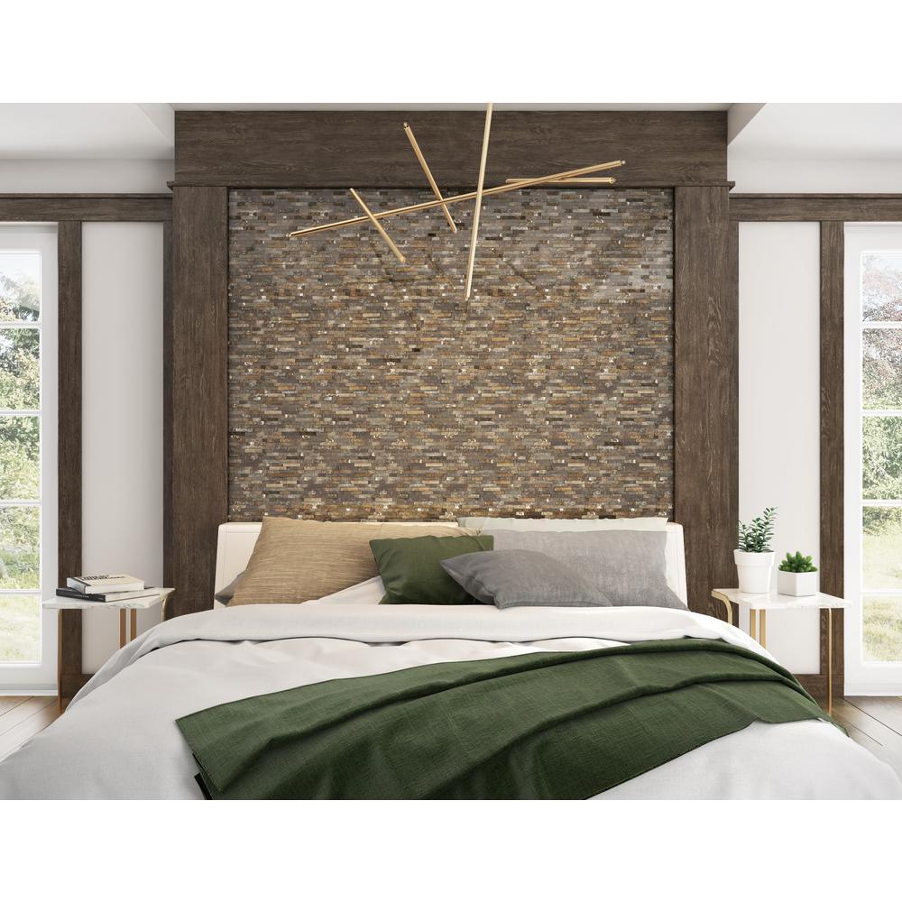 Inoxia SpeedTiles Bengal Brown 11.77 in. x 11.57 in. x 8 mm Stone Self-Adhesive Wall Mosaic Tile (11.4 sq. ft. / case) - Super Arbor