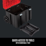 CRAFTSMAN VERSASTACK 20-in W x 39-in H Red Plastic Wheels Lockable Tool Box