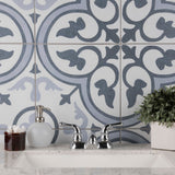 Merola Tile Amberes Azul II 13 in. x 13 in. Ceramic Floor and Wall Tile (15.85 sq. ft./Case)