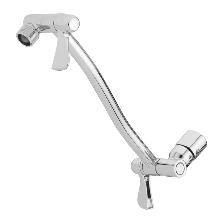 Valspar AquaSource 0.5-in Chrome Adjustable Shower Arm, 8.95-in Length
