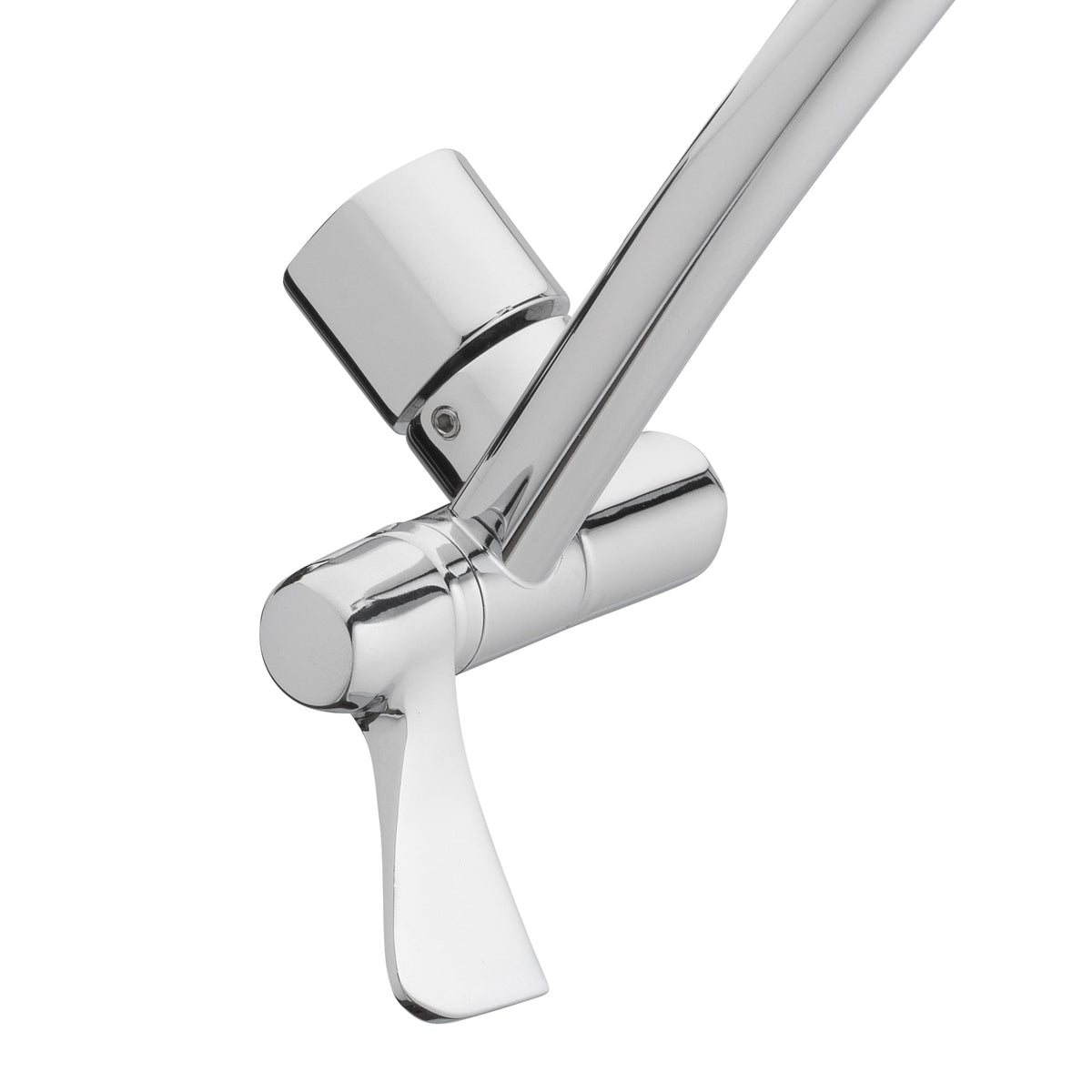Valspar AquaSource 0.5-in Chrome Adjustable Shower Arm, 8.95-in Length