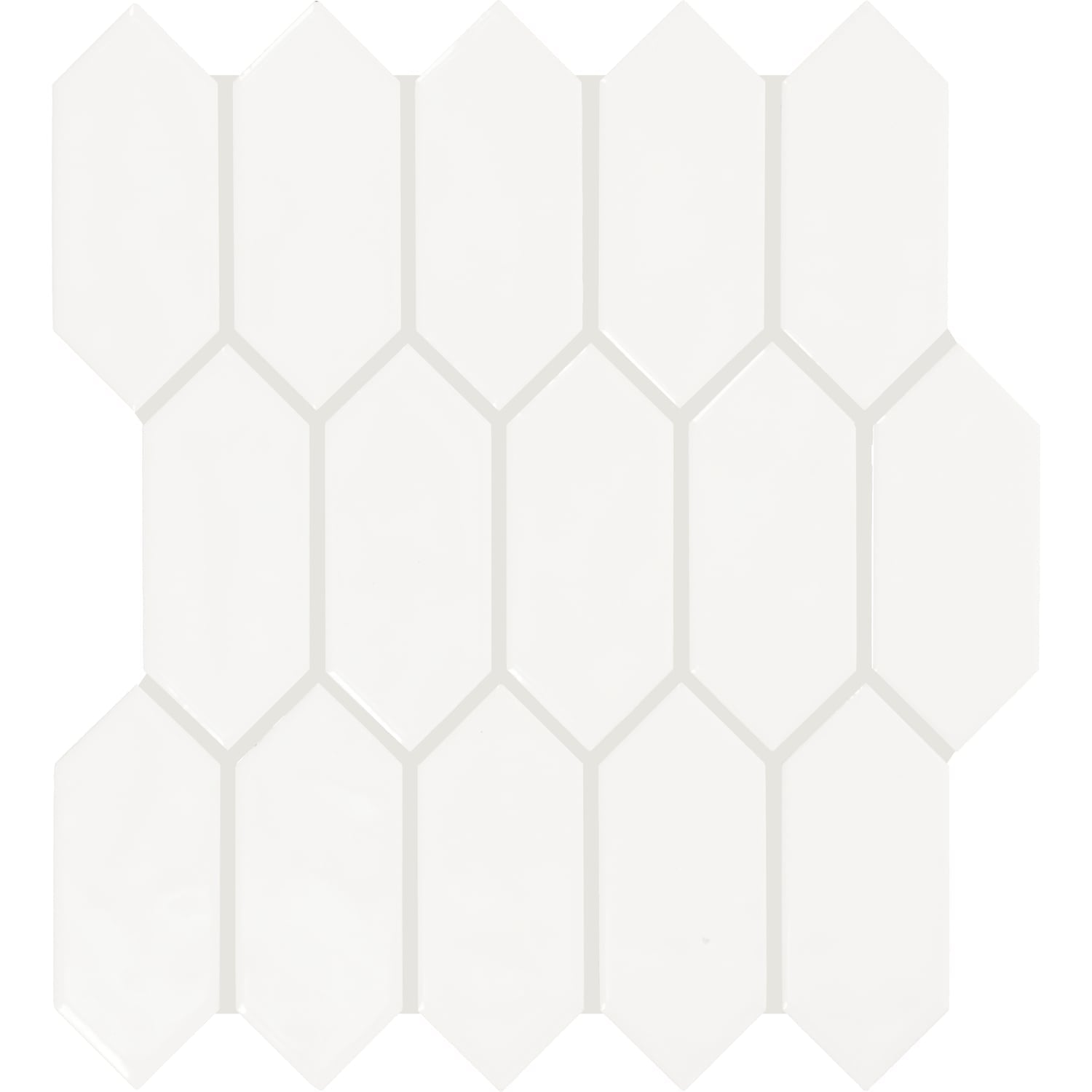 Daltile Mythology Santorini 11-in x 12-in Glossy Ceramic Handcrafted look Mosaic Wall Tile product image