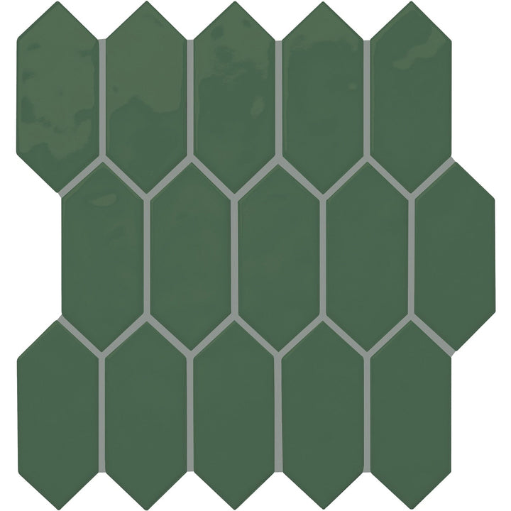 Daltile Mythology Cyclade 11-in x 12-in Glossy Ceramic Handcrafted look Mosaic Wall Tile product image