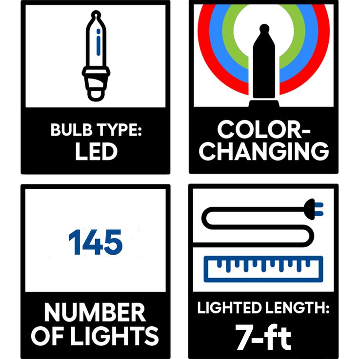 GE Color Choice 145-Count Multi-function Color Changing Mini LED Plug-In Christmas Icicle Lights