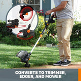 Worx PowerShare 20-Volt 12 in. 2Ah Sting Trimmer and Wheeled Edger (Battery and Charger Included)