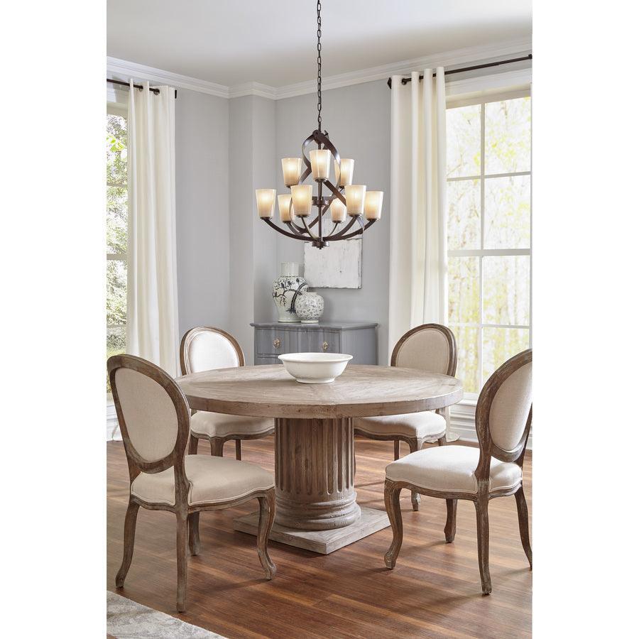 Kichler Layla 9-Light Brushed Nickel Modern/Contemporary Chandelier - Super Arbor