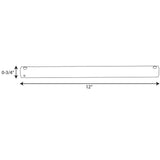 AirPro 12 in. White Extension Downrod